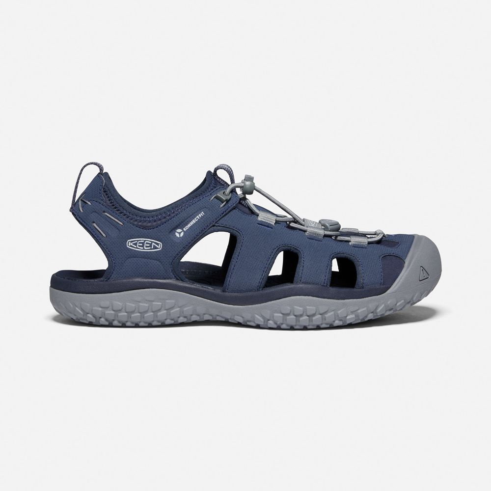 Keen Sandaal Heren Donker Blauw/Grijs - Solr - 30298-ZLGU